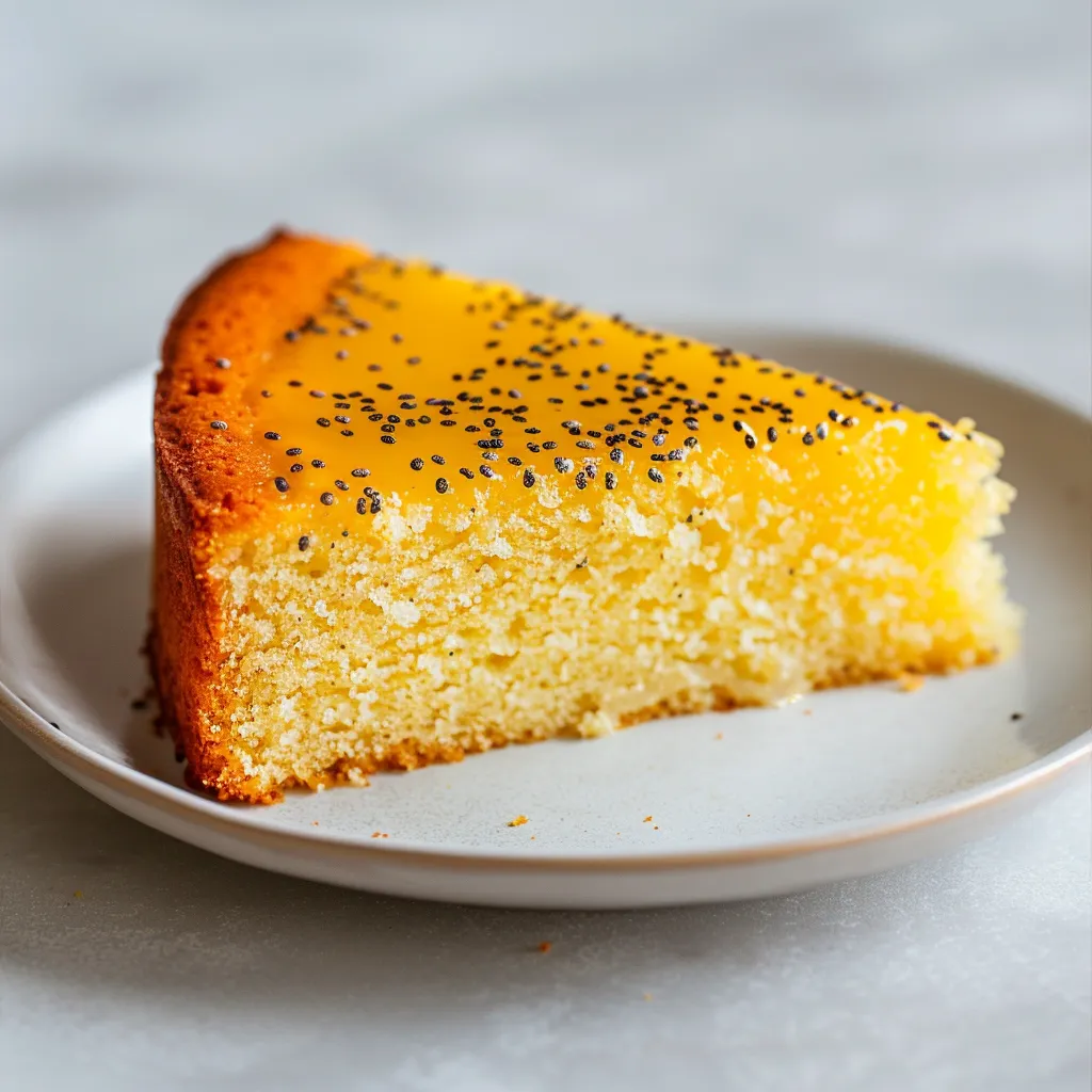 Un moelleux citron et graines pavot acidulé