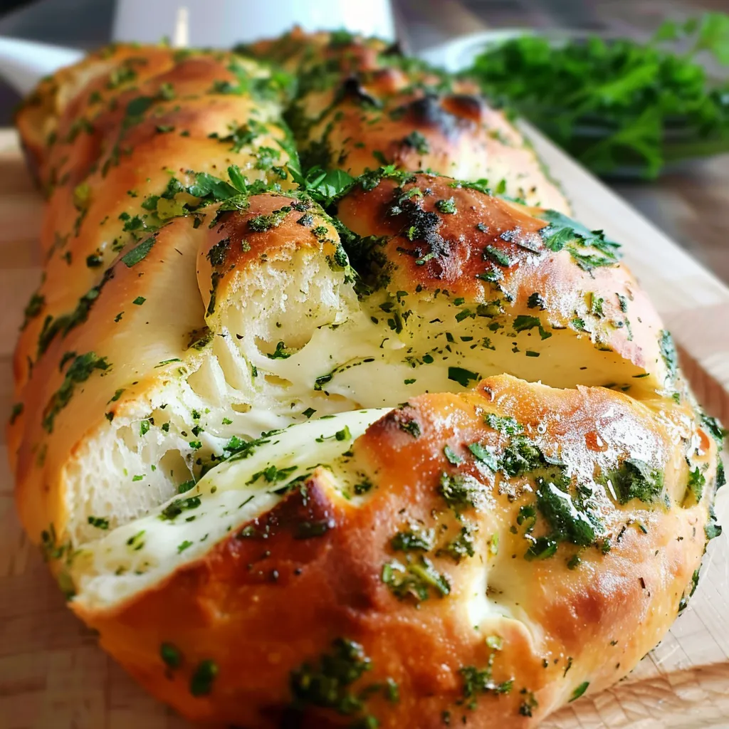 Pain fondant ail et persil