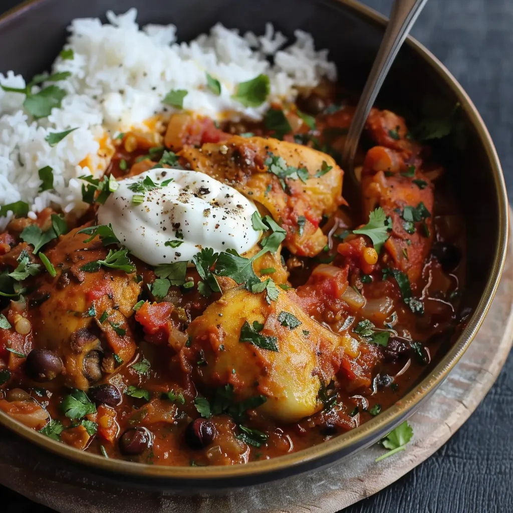 Poulet syrien savoureux