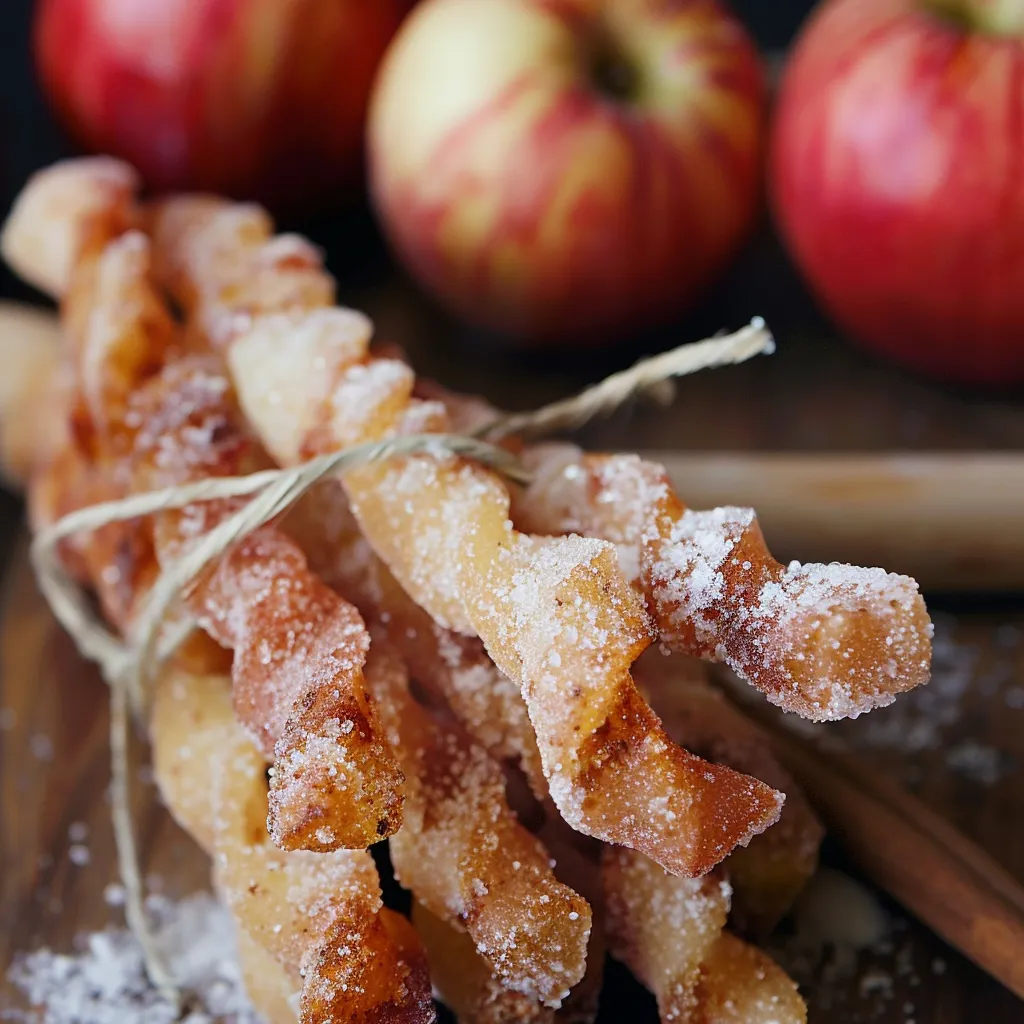 Délices torsadés pomme et sucre