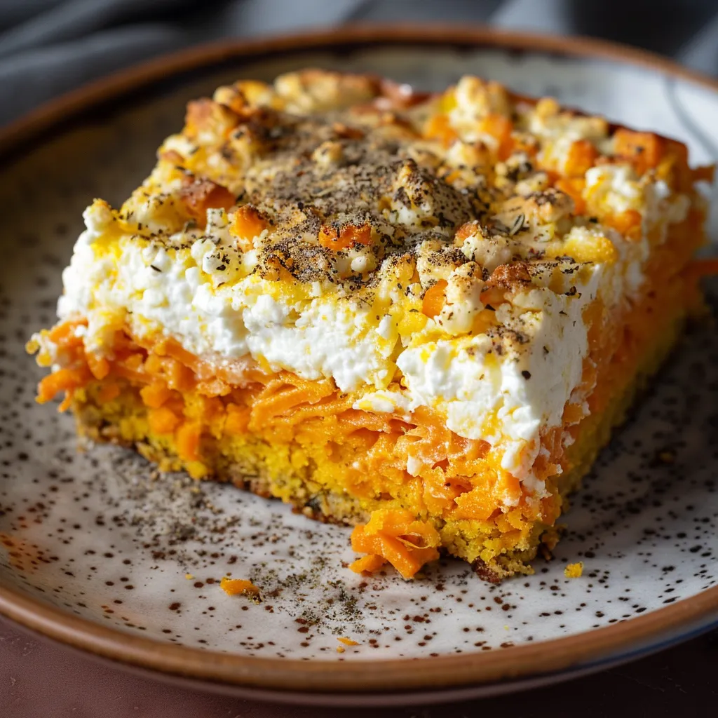 Cake carottes chèvre moelleux