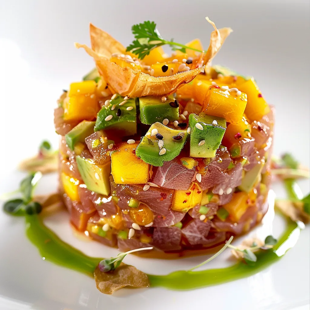 Tartare thon mangue avocat ultra frais
