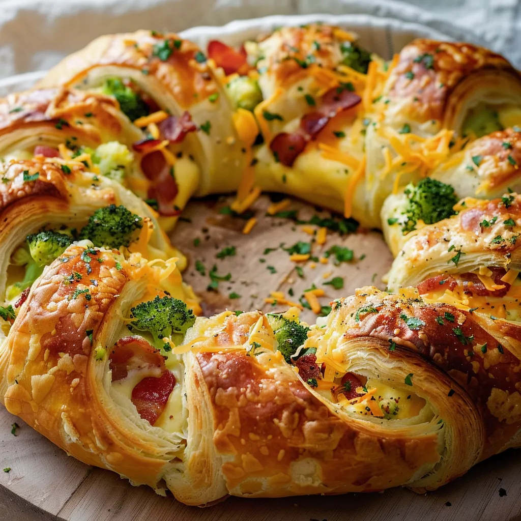 Couronne fromagée au bacon