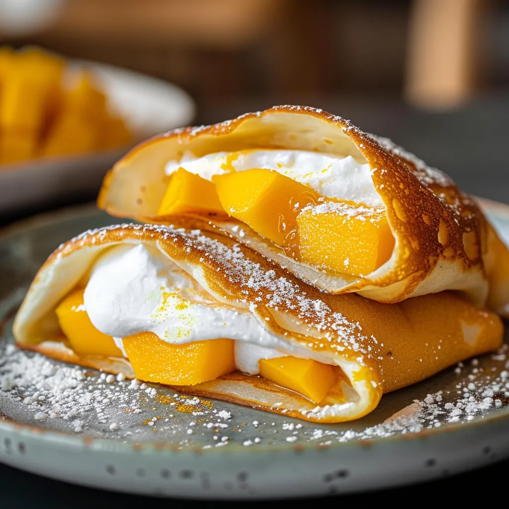 Pancakes mangue super moelleux et frais