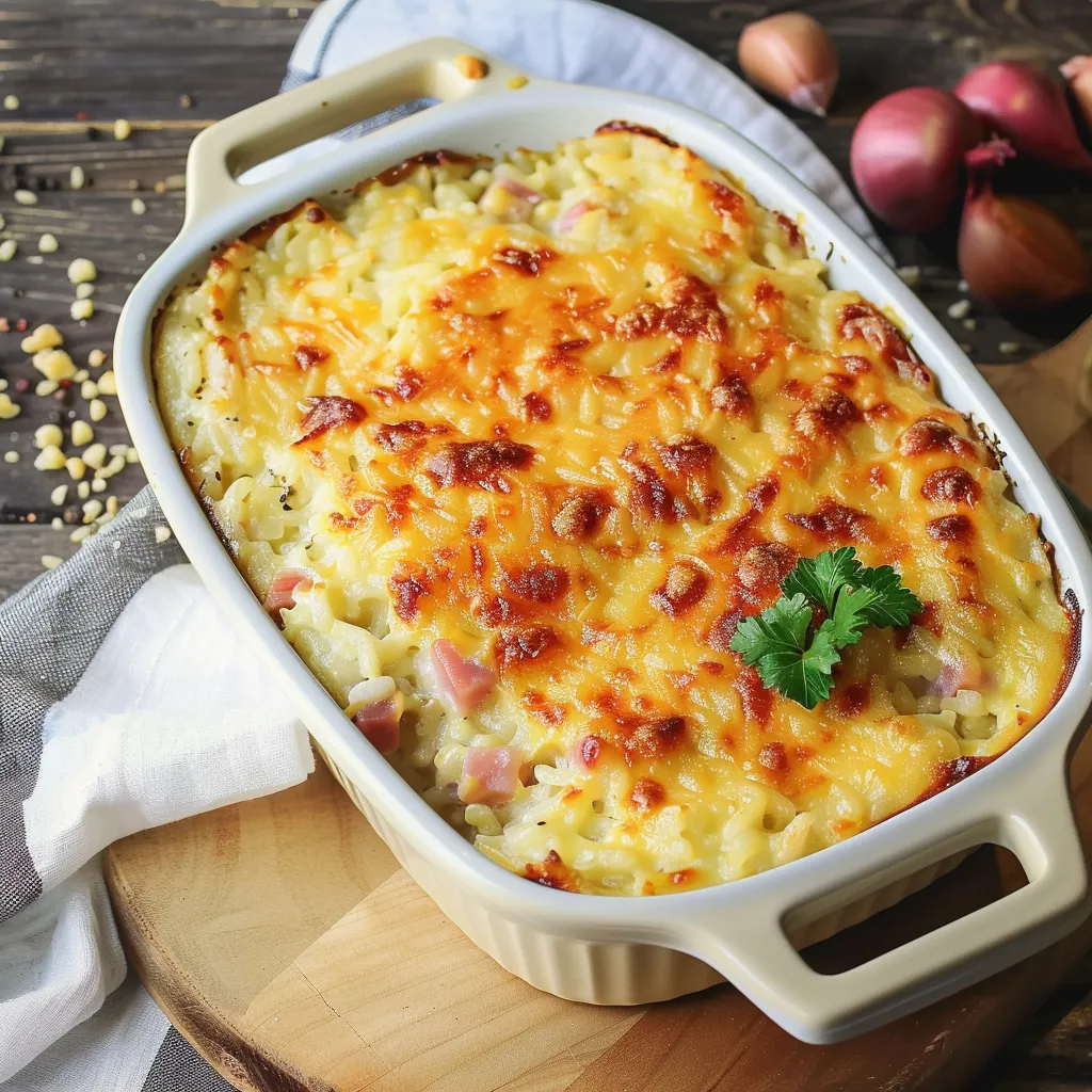 Préparez un gratin de riz fondant en deux temps trois mouvements