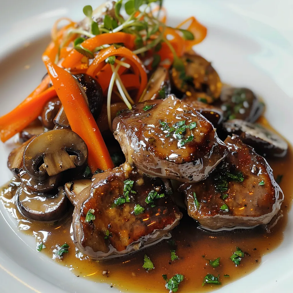 Foies tendres champignons frais