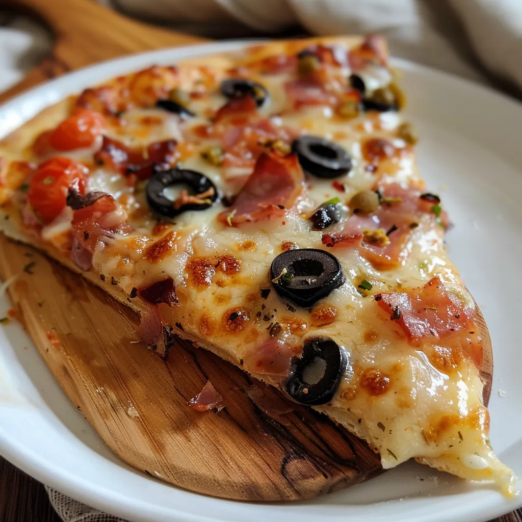 Pizza moelleuse aux lardons