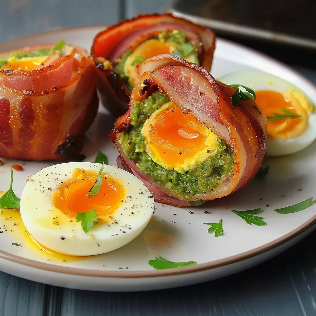 Délice œuf avocat lard
