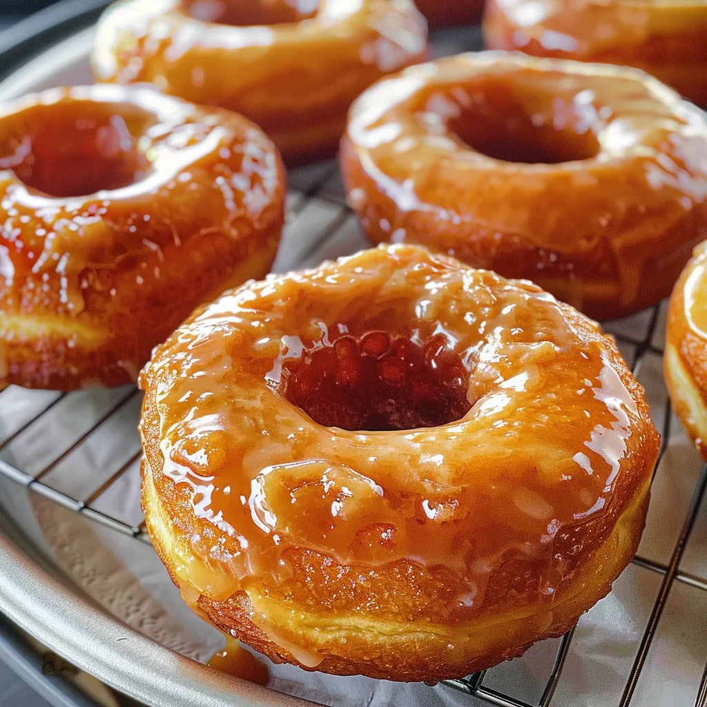 Beignets tendres à glaçage maison