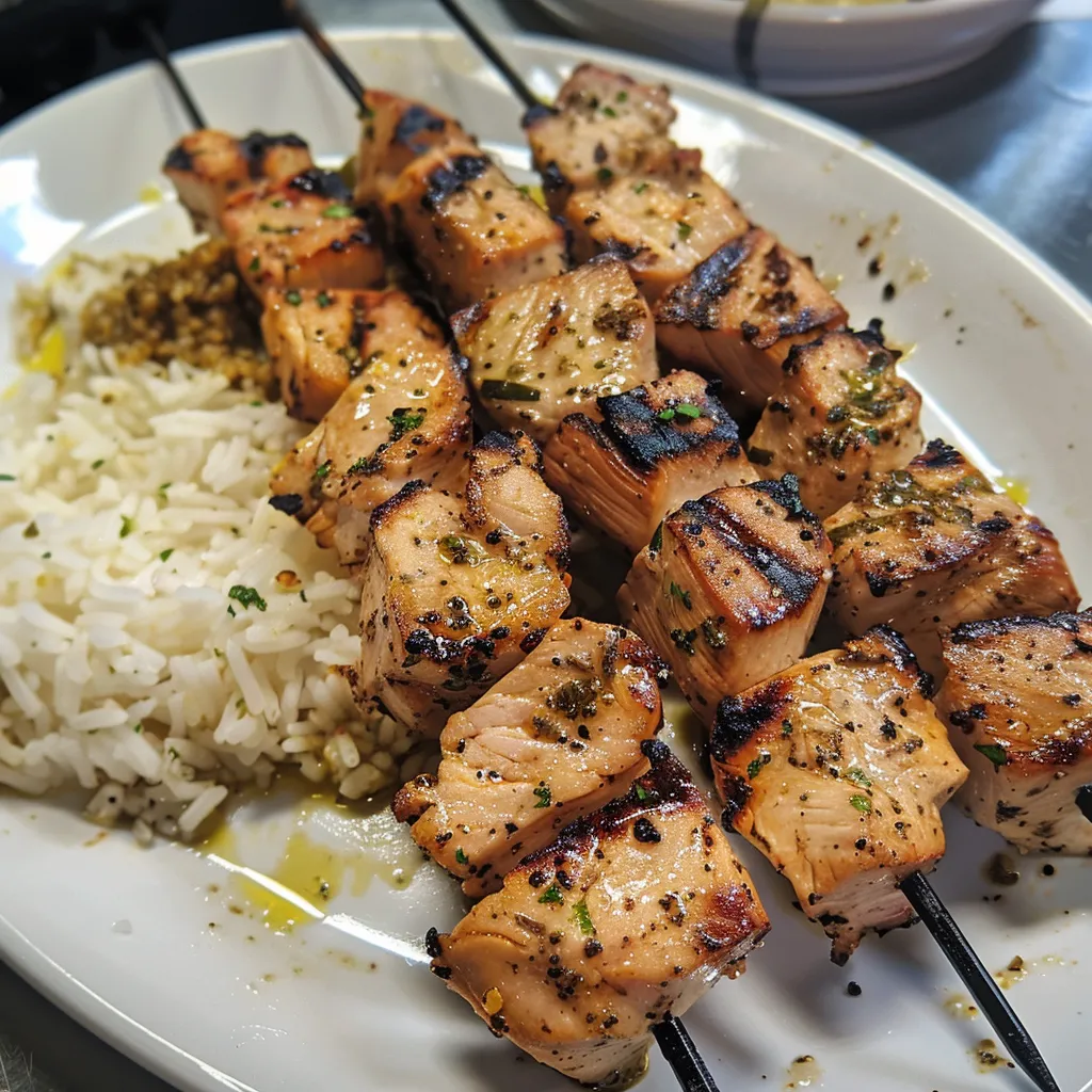 Dégustez des brochettes souvlaki pleines de saveurs