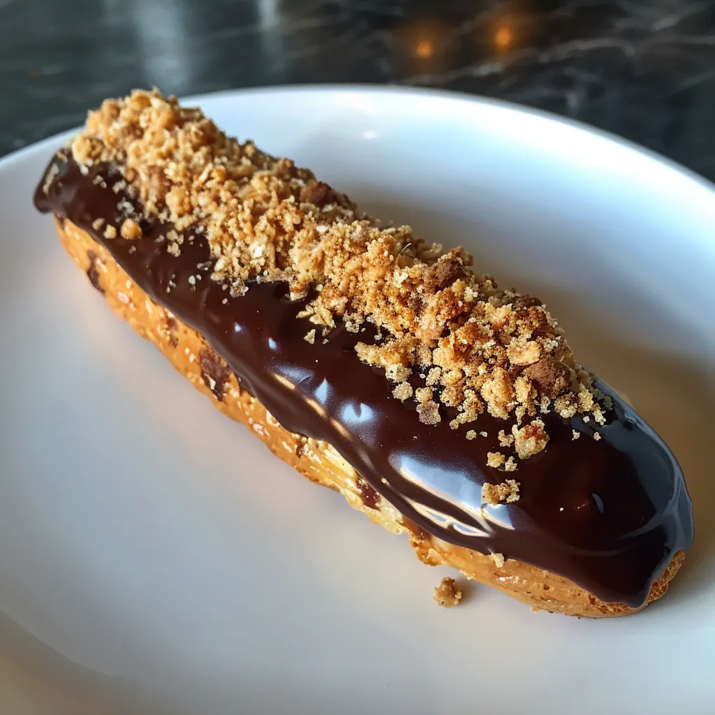 Éclairs au chocolat nappés maison