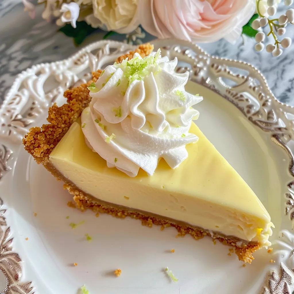 Dessert crémeux à la lime et base biscuit croquante