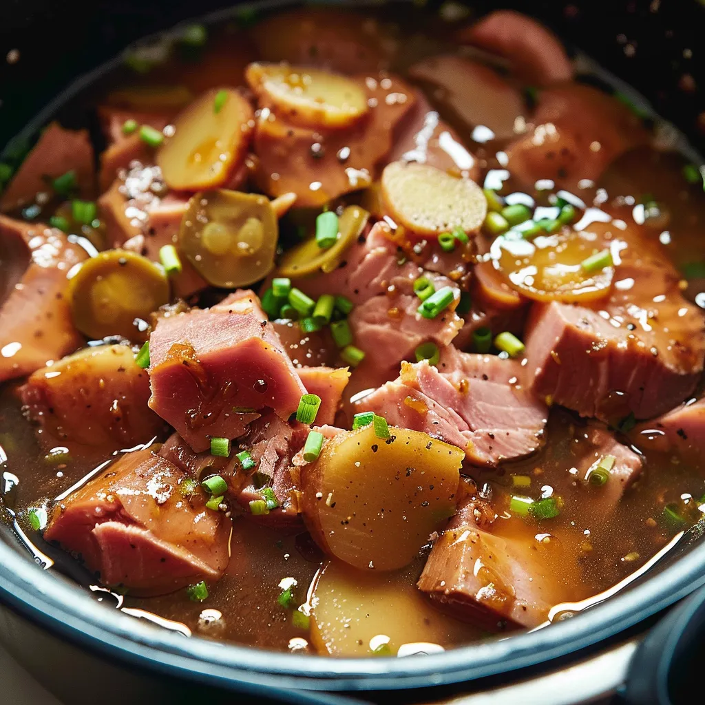 Jambon braisé à l'érable et au gingembre bien appétissant