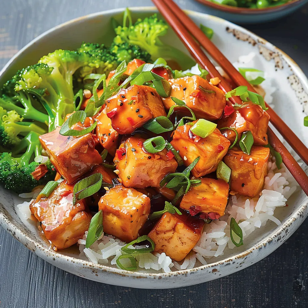 Tofu Tao croustillant et savoureux