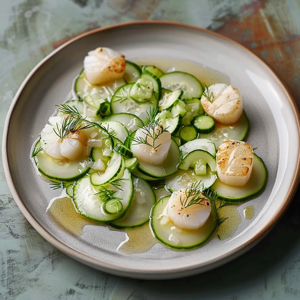 Pétoncles frais et aneth