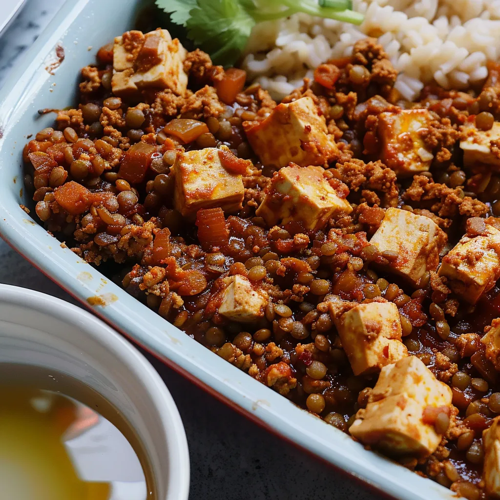 Hachis tofu-lentilles plein de goût