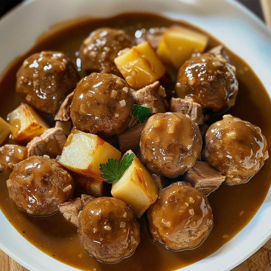 Boulettes porc savoureux