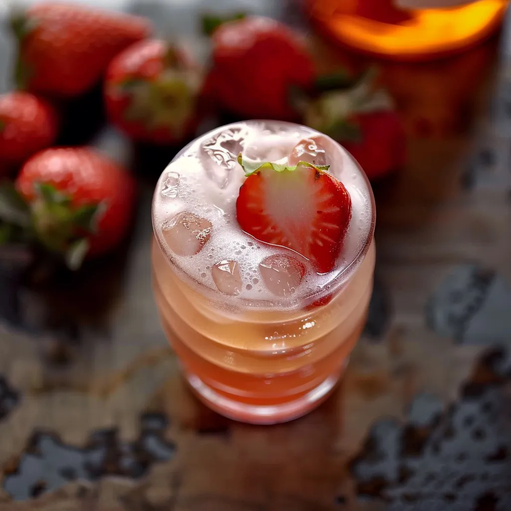 Préparez un fabuleux Sour à la fraise