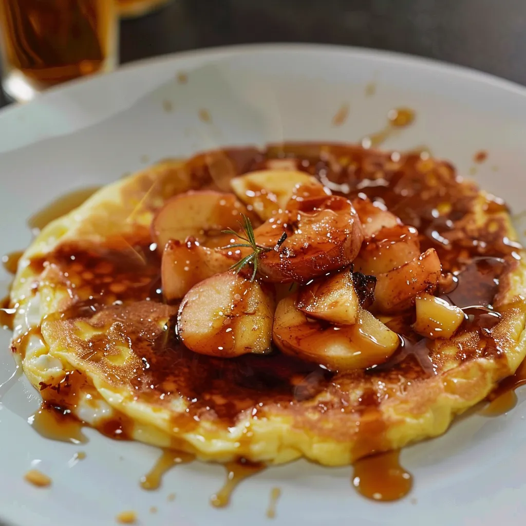Pommes érable flambées