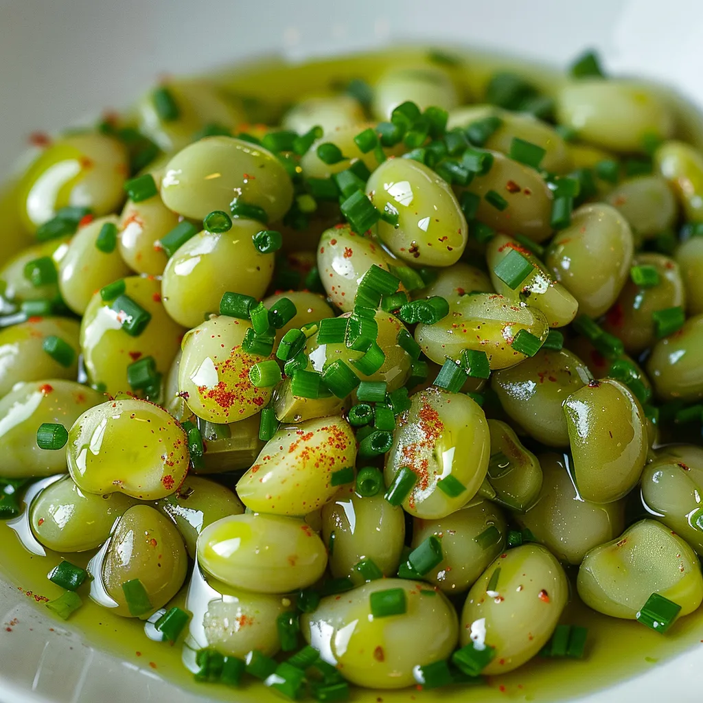 Préparez une salade de fèves avec sa sauce maison