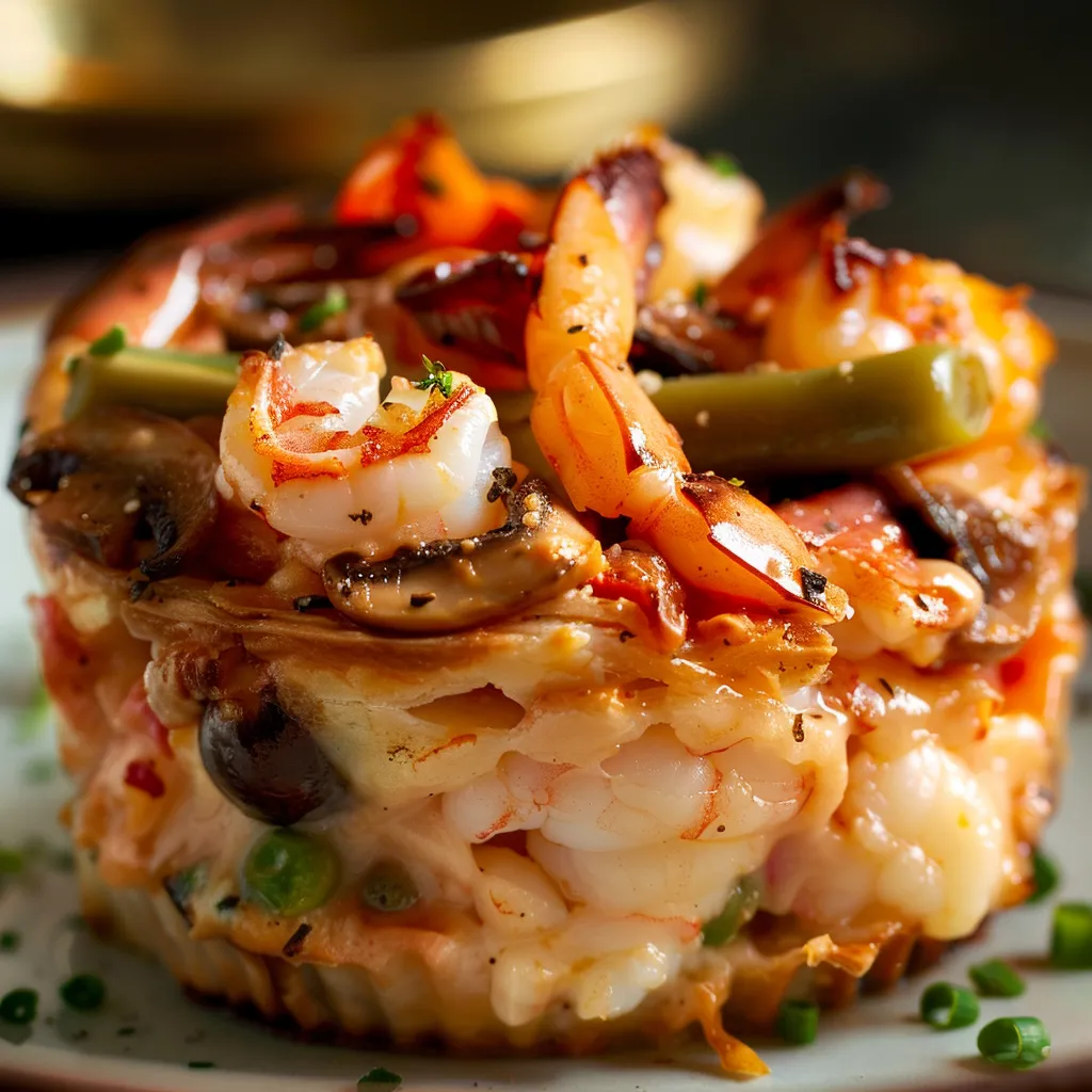 Tourte gourmande aux fruits de mer