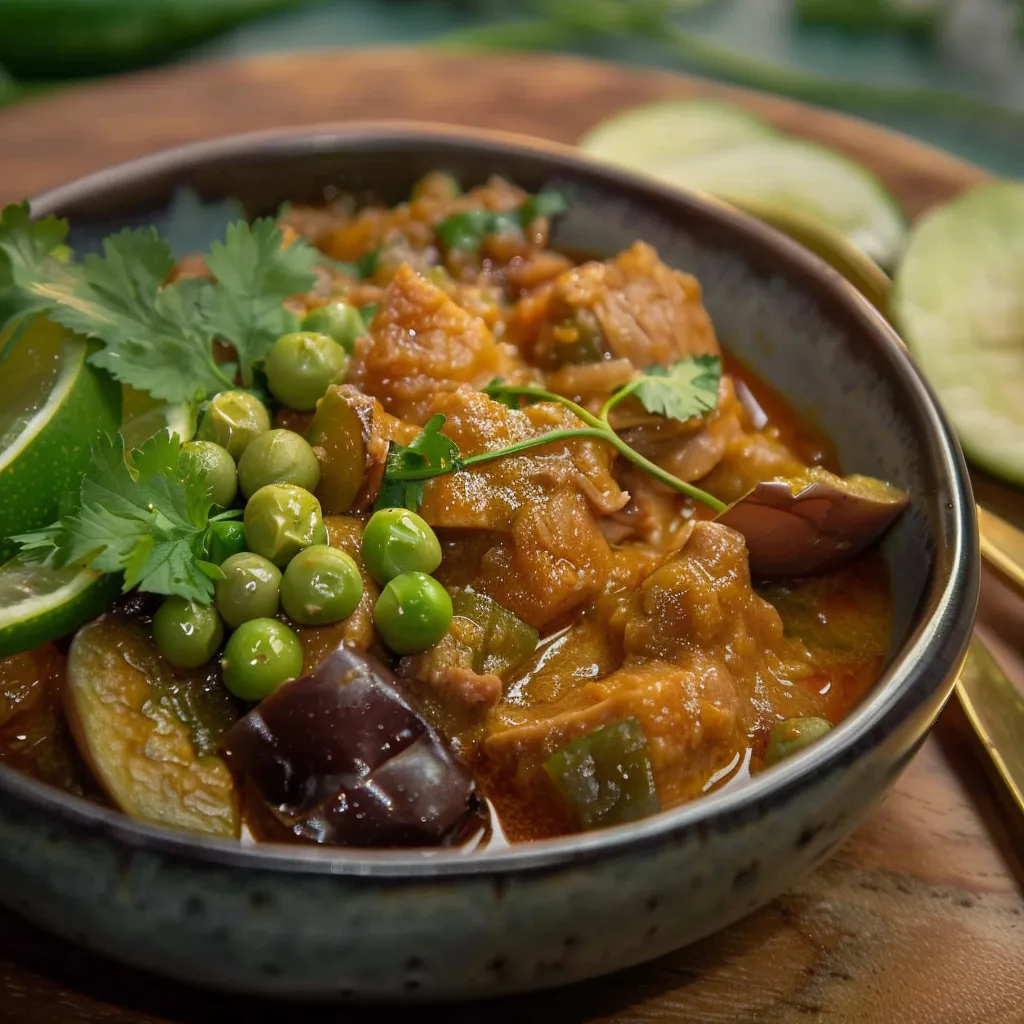 Délice cambodgien au porc et lait de coco parfumé