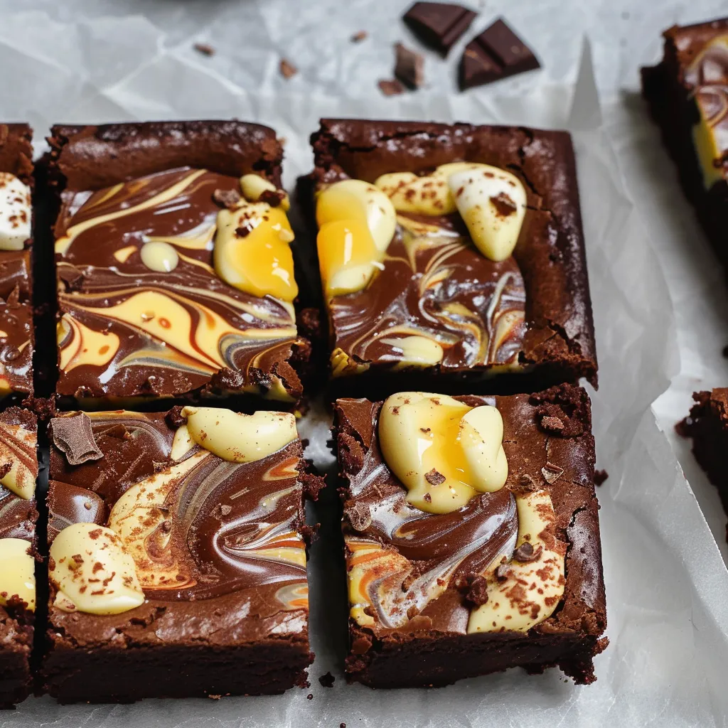 Brownies gourmands façon œufs de Pâques véganes