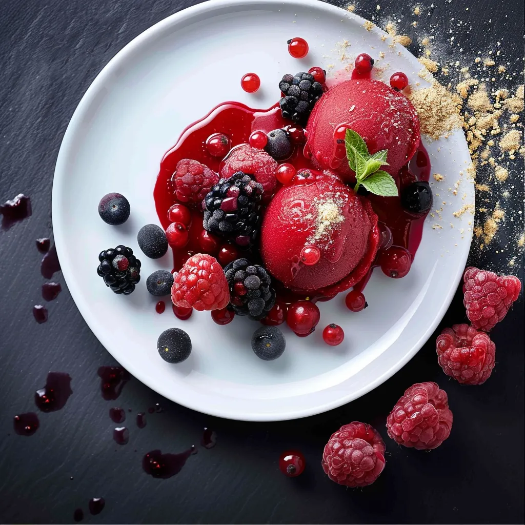 Réalisez un sorbet aux fruits rouges qui fait sensation