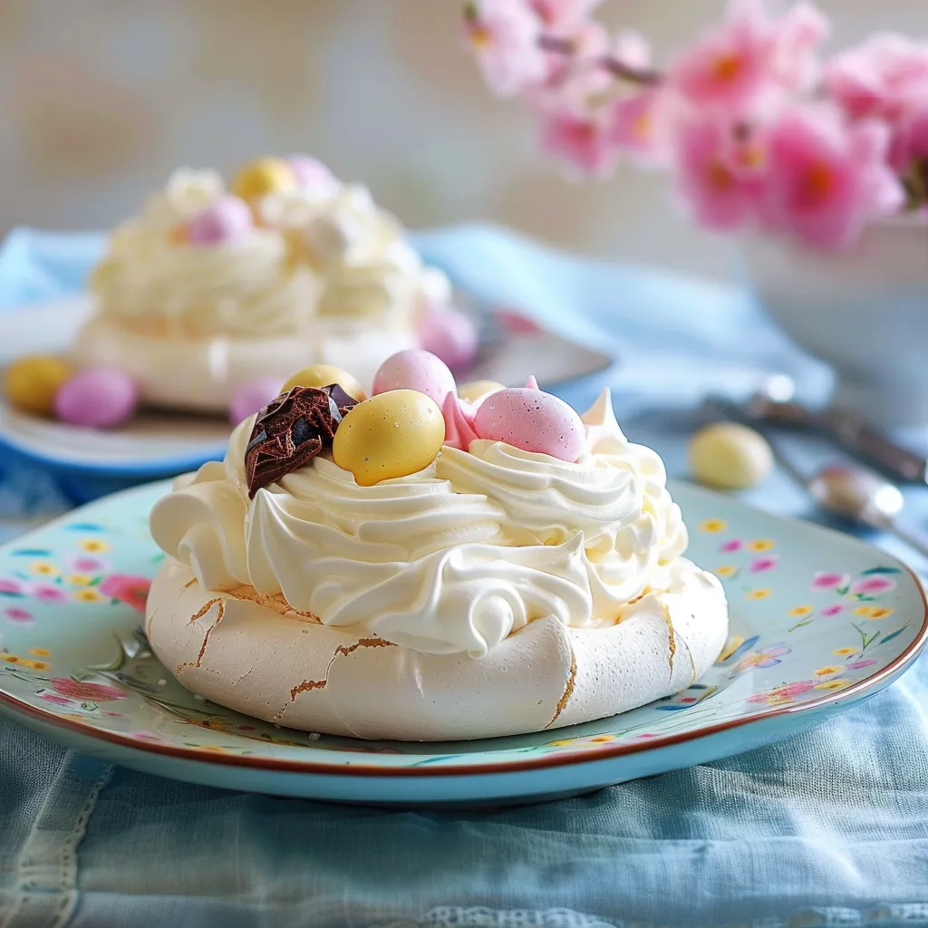 Pavlova aux oeufs chocolat