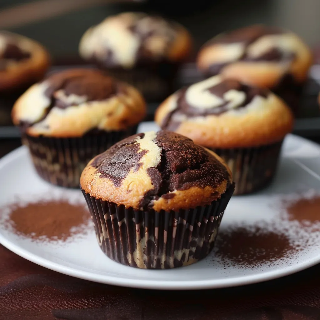 Muffins au chocolat et vanille