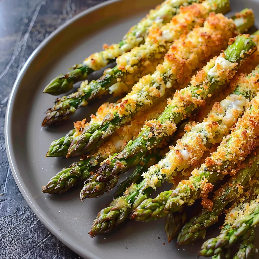 Asperges dorées au parmesan