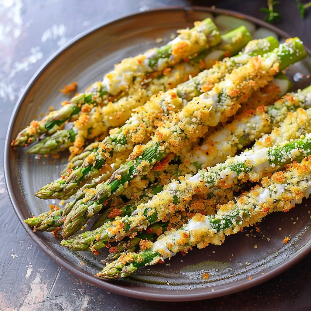 Asperges croustillantes au parmesan