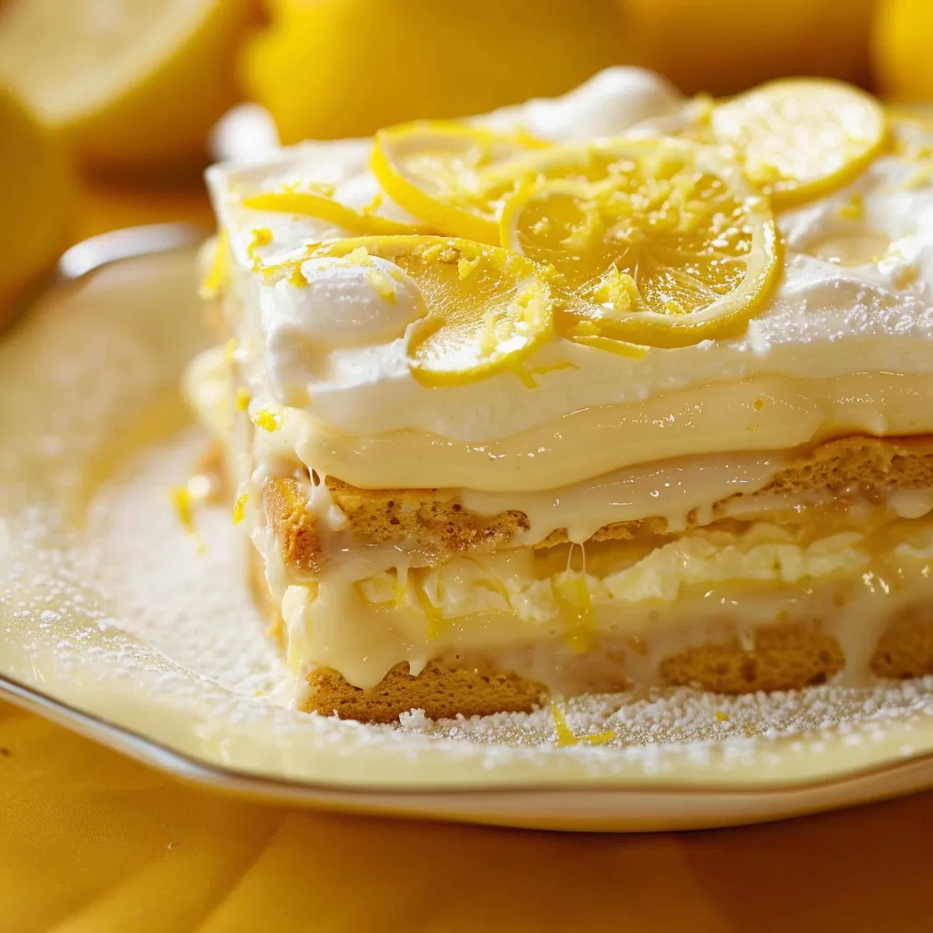 Un tiramisu aérien au citron et lemon curd
