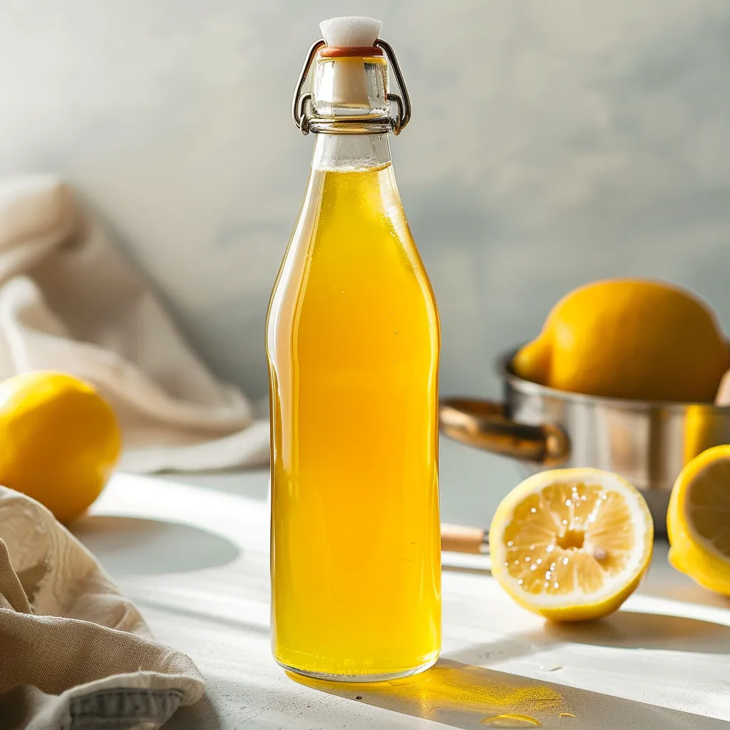 Délicieux sirop citron fait maison