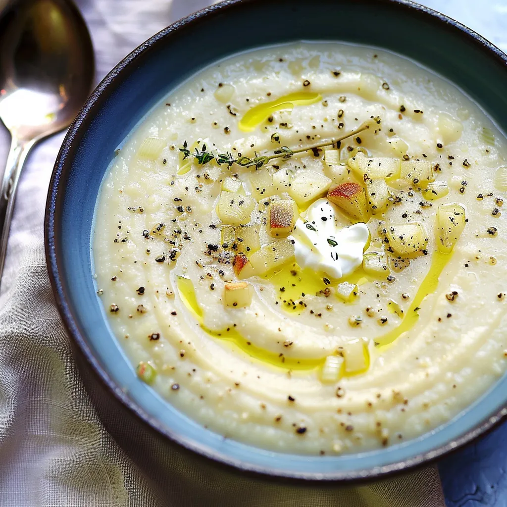 Velouté crémeux au céleri-rave savoureux