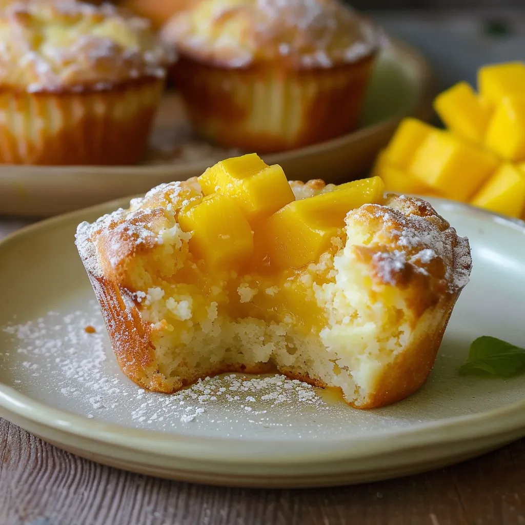Muffins à la mangue extra moelleux et gourmands