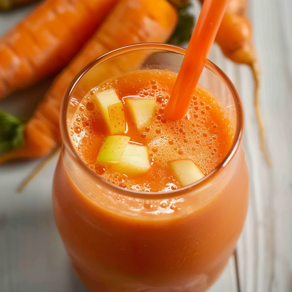 Boisson détox pomme carotte