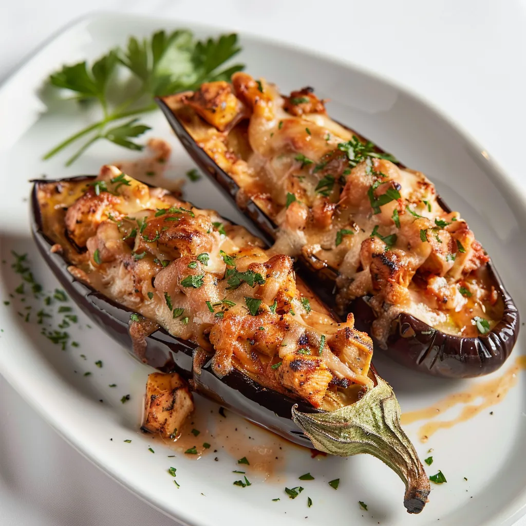Aubergine au poulet
