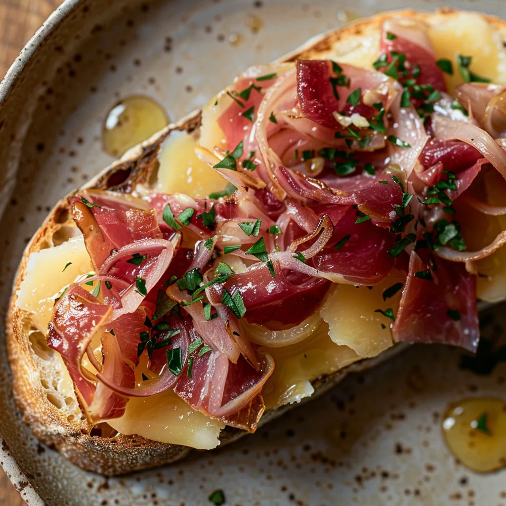 Tartines extra gourmandes au Chabichou et chutney d’oignon