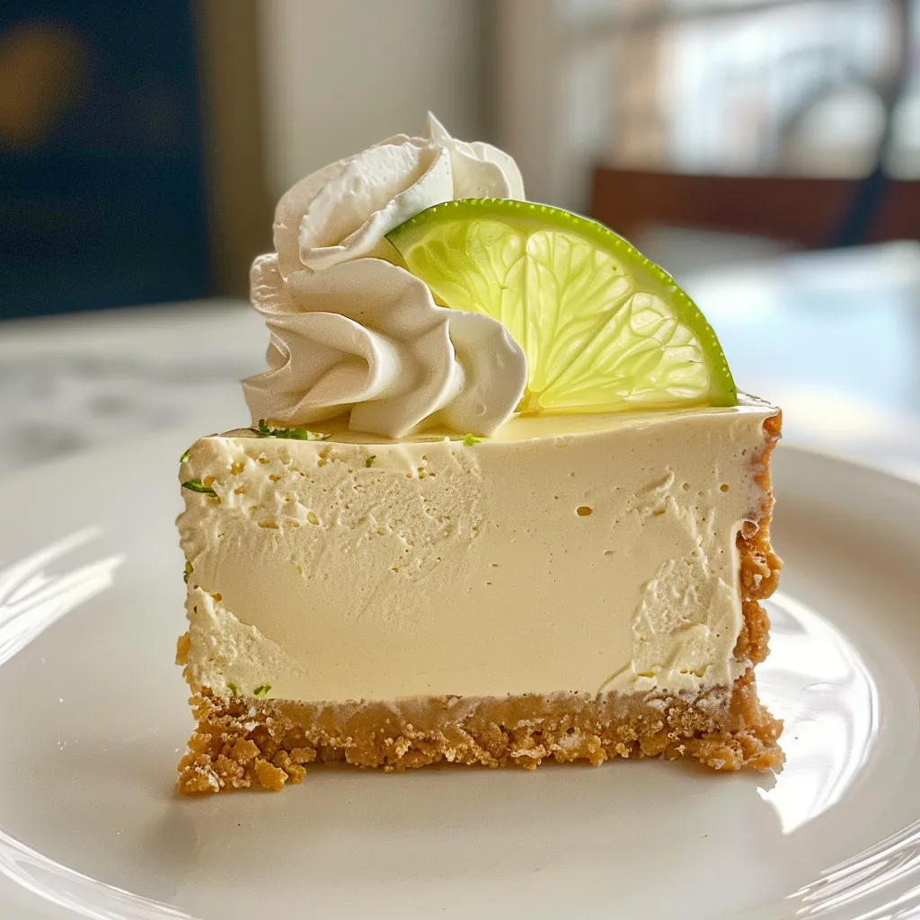 Cheesecake citron vert léger