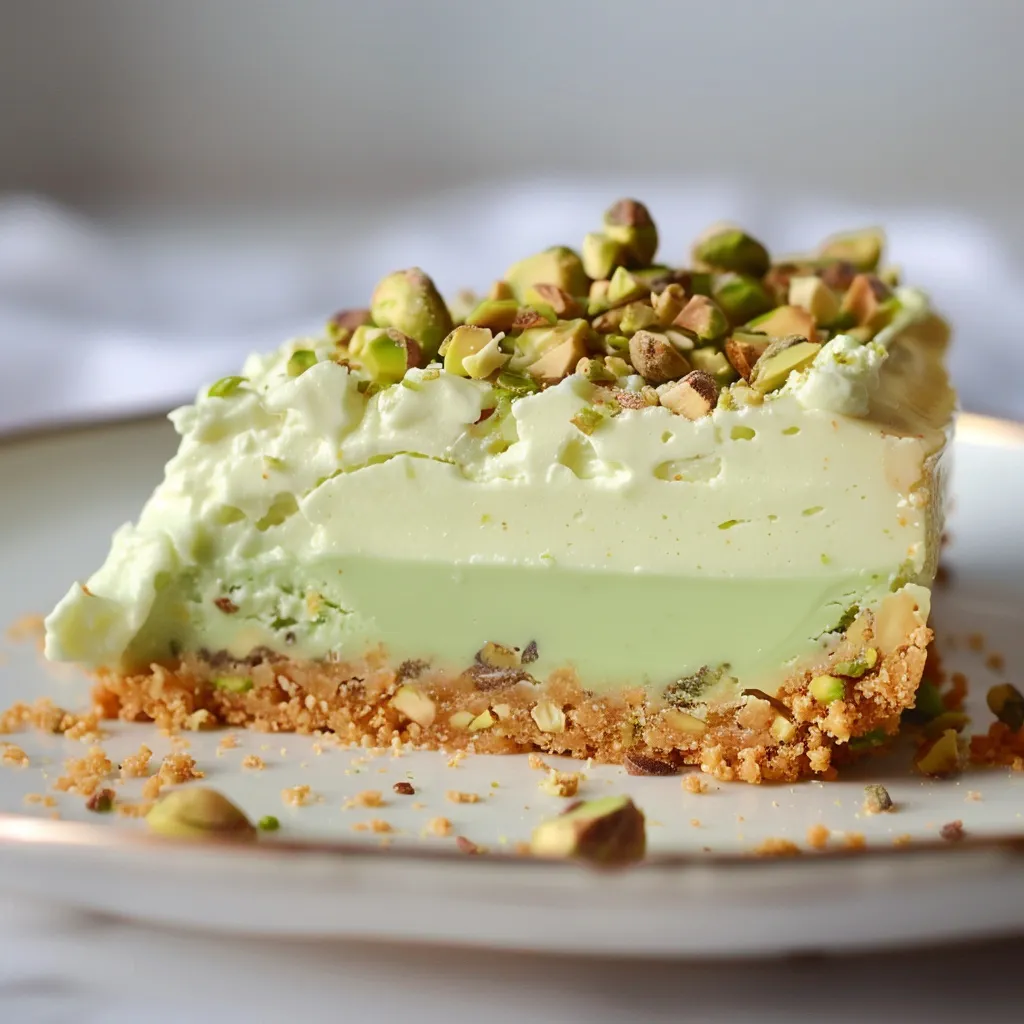 Flan pistache sans cuisson