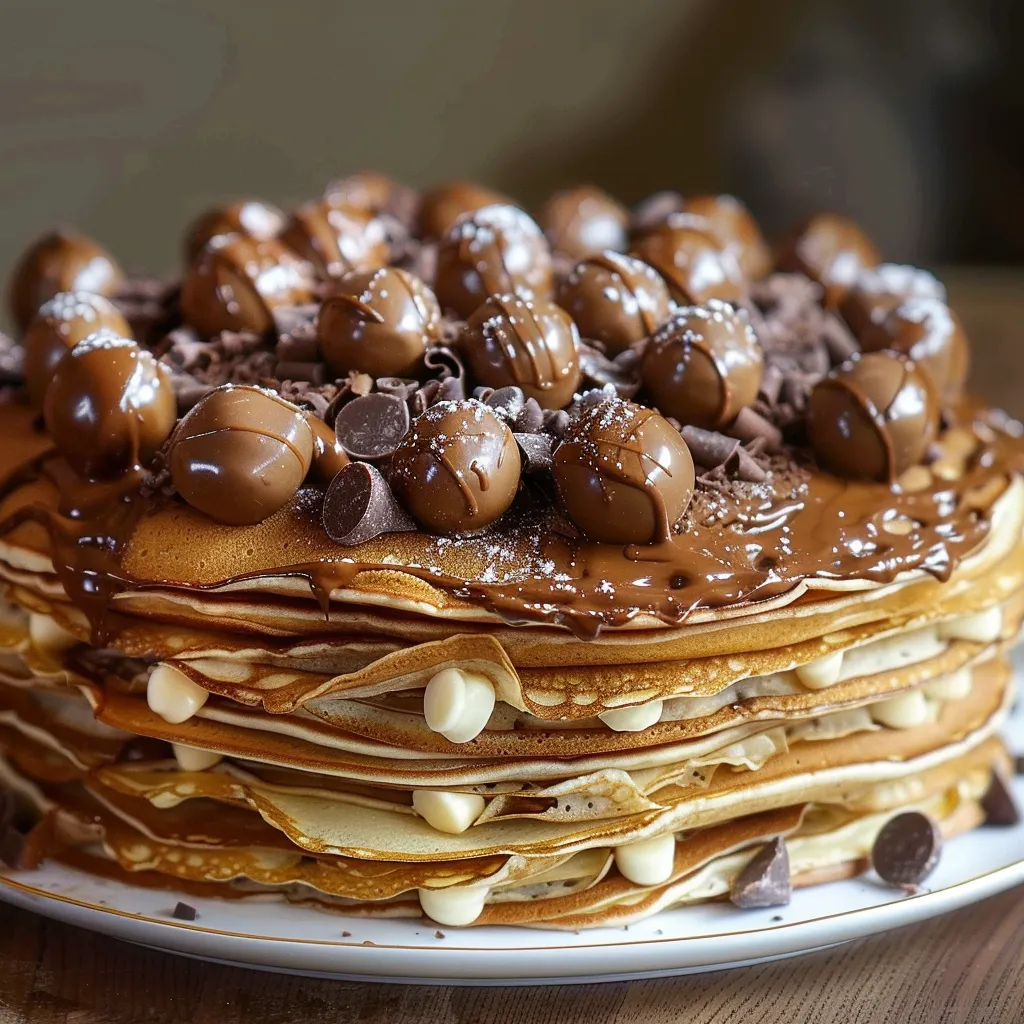 Montage crêpes Maltesers sans cuisson