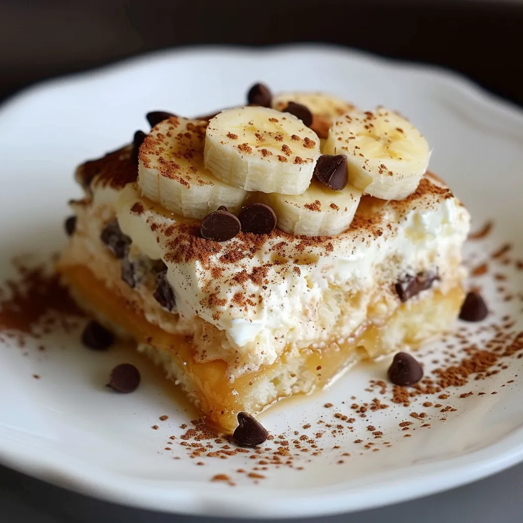Tiramisu banane frais sans four