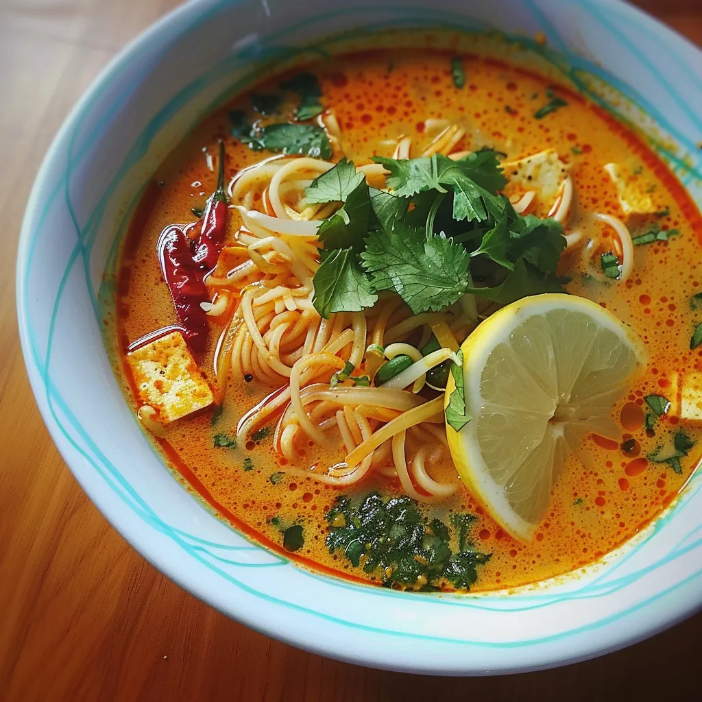 Laksa parfumée et épicée