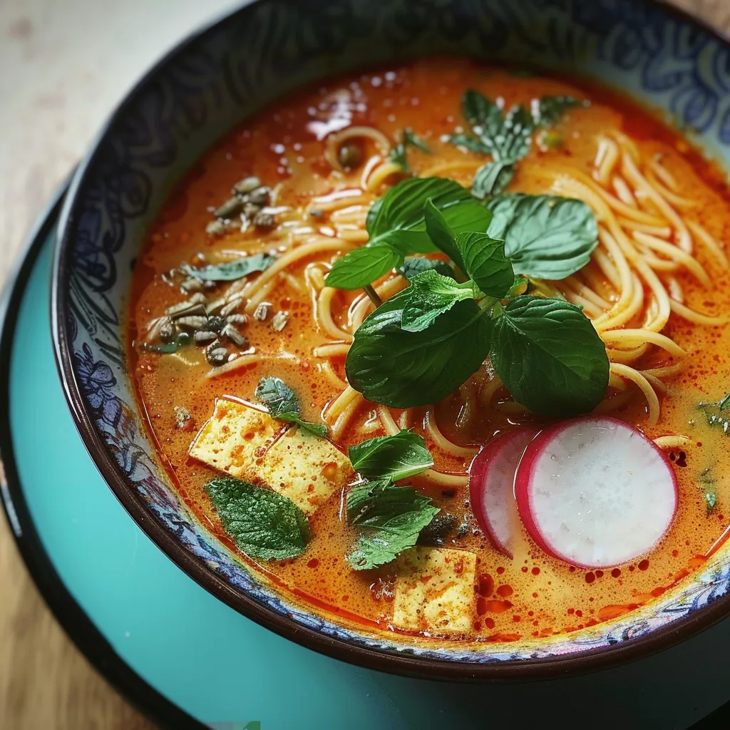 Préparez une bonne soupe laksa piquante et crémeuse