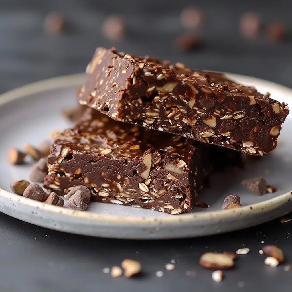 Barres glacées au chocolat sans cuisson pour l'été