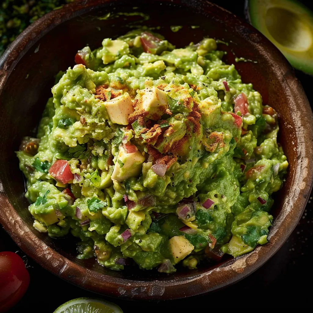 Guacamole maison avocat et citron frais