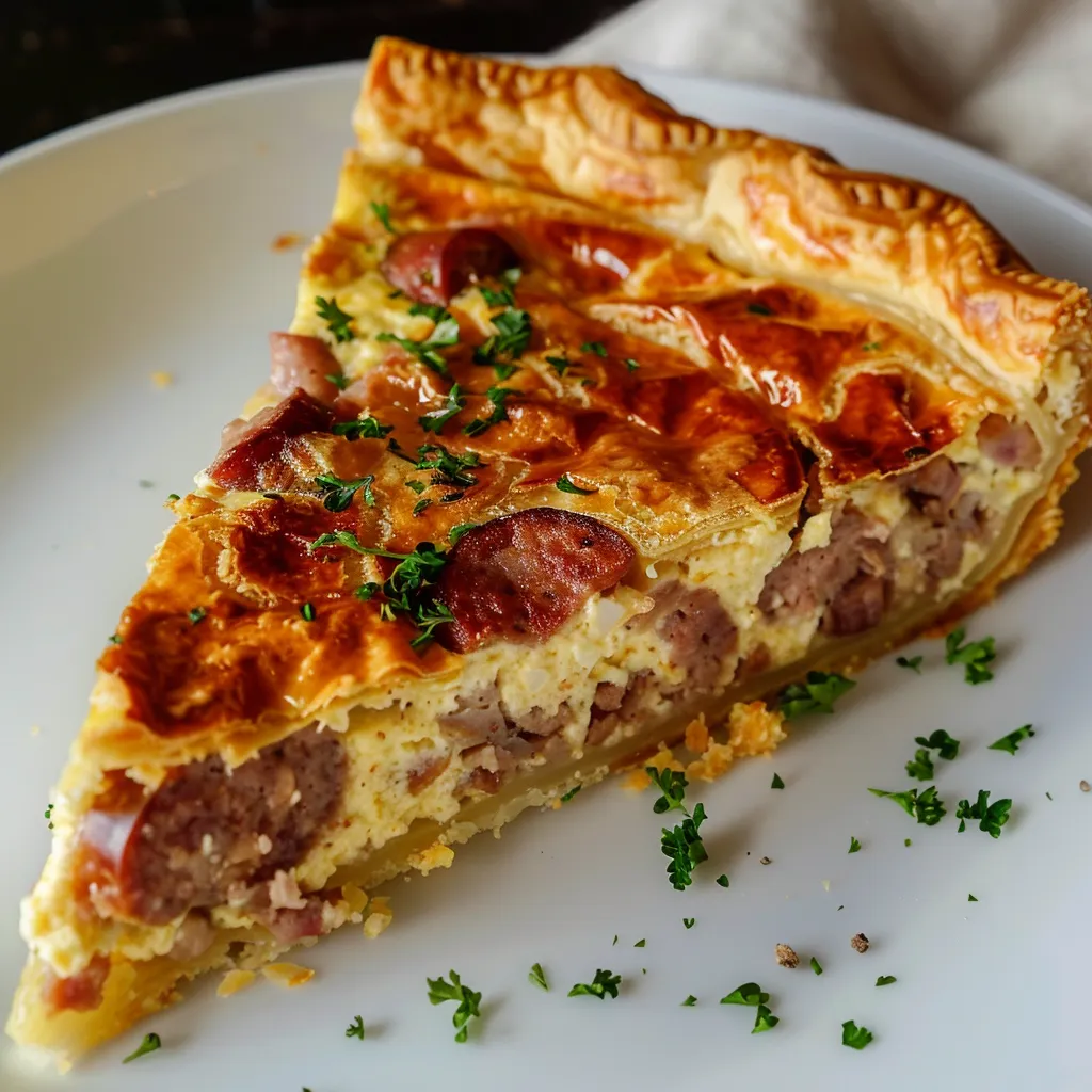 Délicieuse quiche knackis