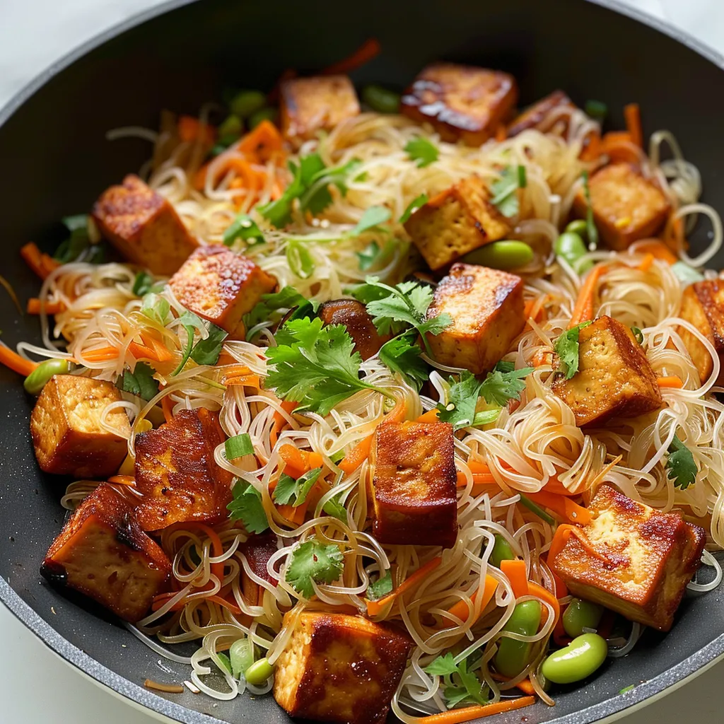 Nouilles vermicelles sautées, ultra gourmandes