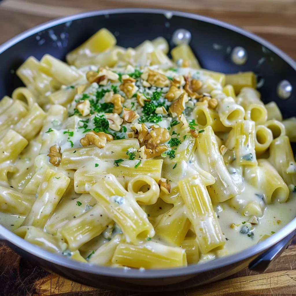 Délicieuses pâtes au bleu